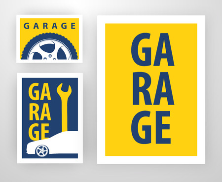 Design for decoration of Garageのイラスト素材