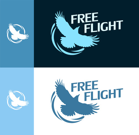 Free Flight - Round Logoのイラスト素材