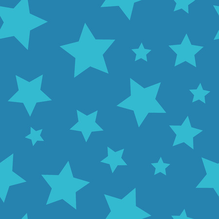 Starry Night - Seamless Background Pattern, Sky with Starsのイラスト素材