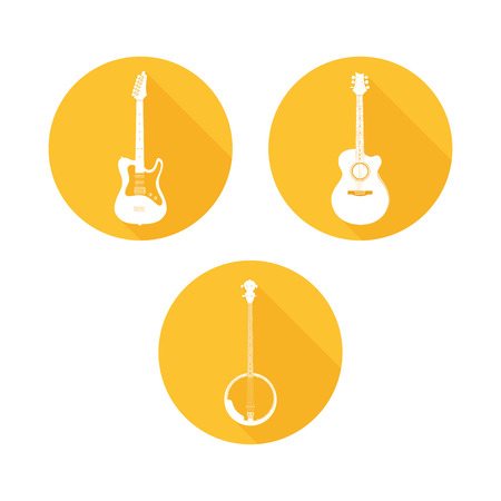 Set of Stringed Musical Instrumentsのイラスト素材