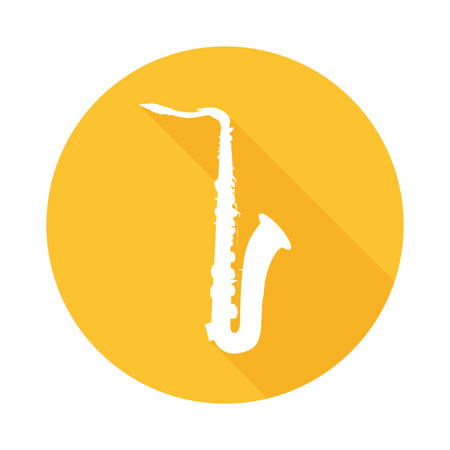 Orange Vector Icon of Saxのイラスト素材