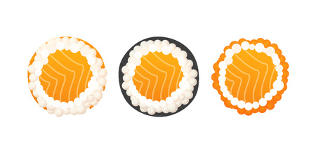 Set of Japanese Rollsの写真素材