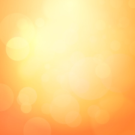 Abstract Orange Background with light bokeh. Vector Illustration for copy and wallpapersの写真素材