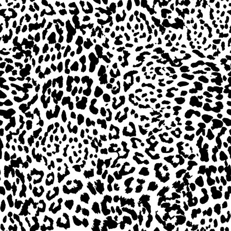 Seamless leopard pattern. Animal print. Vector illustration.