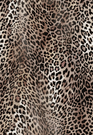 texture of print fabric striped leopard for background. Closeup photo