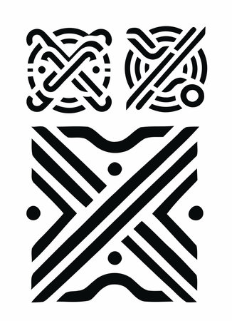 Black and white X Letter vector illustration isolated on white backgroundのイラスト素材