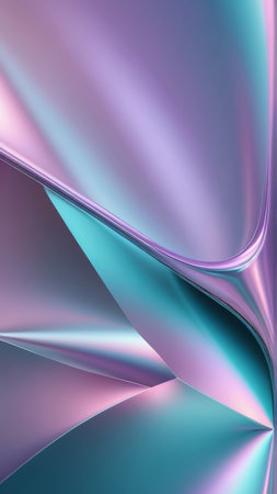 abstract background with smooth lines in blue and pink colors, 3d render