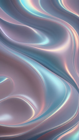 abstract background with smooth lines in blue and pink colors, 3d renderの写真素材