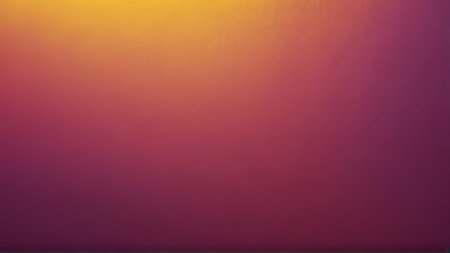 Pink and orange gradient wall background with copy space for your text.の写真素材