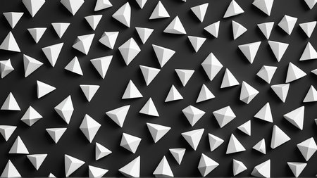 Abstract geometric background with triangles. 3d rendering, 3d illustration.