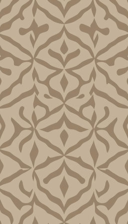 Seamless pattern with abstract floral motifs. Vector illustration.
