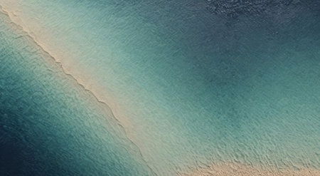 Aerial view of the sea with waves and sand. Natural backgroundの写真素材