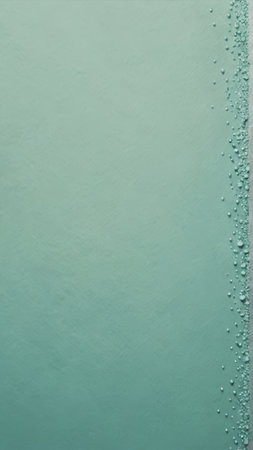 Water drops on a green background. Water drops on a blue background.