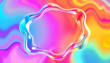 Abstract colorful background with wavy pattern. Vector illustration for your design