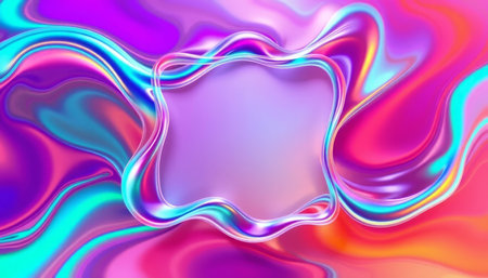 abstract background with smooth lines in purple, pink and blue colors