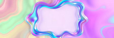abstract background with iridescent rainbow colors. 3d rendering