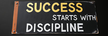 Success Starts With It Sign on Blackboard, Business Conceptual Imageの写真素材