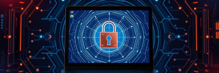 Cyber security, data protection, information safety and encryption concept.