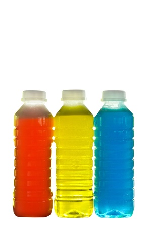 Plastic Bottle with liquid soap on a white backgroundの写真素材