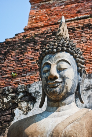 Sukhotai ruin old city country Thailandの写真素材