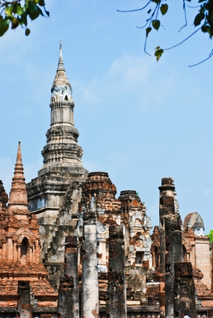 Sukhotai ruin old city country Thailandの写真素材