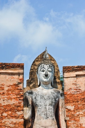 Sukhotai ruin old city country Thailandの写真素材