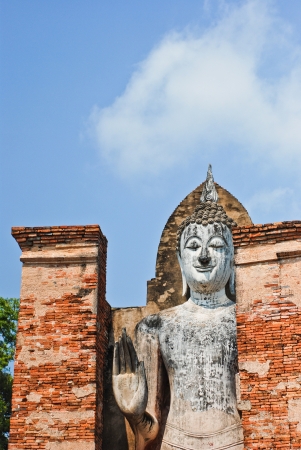 Sukhotai ruin old city country Thailandの写真素材