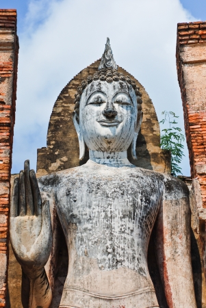 Sukhotai ruin old city country Thailandの写真素材