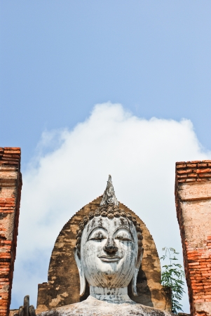 Sukhotai ruin old city country Thailandの写真素材