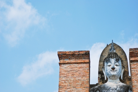 Sukhotai ruin old city country Thailandの写真素材