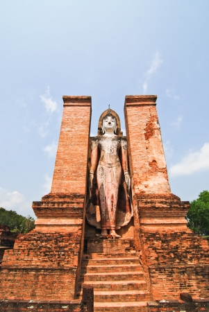 Sukhotai ruin old city country Thailandの写真素材
