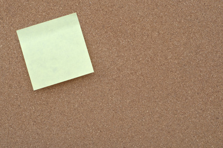 Sticky note on cork boardの写真素材