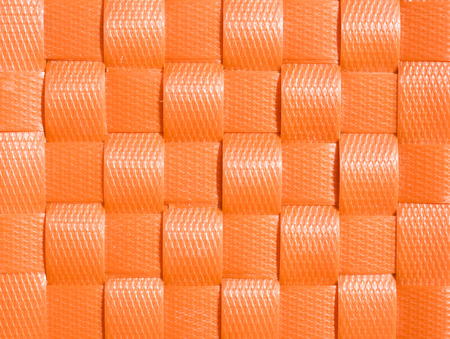 Weave plastic wicker pattern background.の写真素材