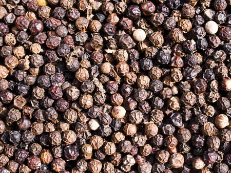Black pepper background.