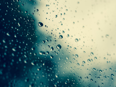 Water drops on glass. Close up.の写真素材