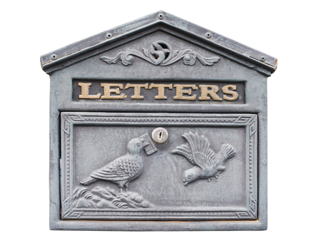 Letter box isolated on white background.の写真素材