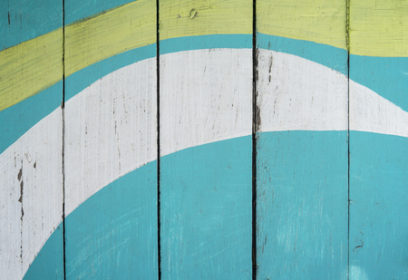 Old Painted Wooden Wall Background.の写真素材