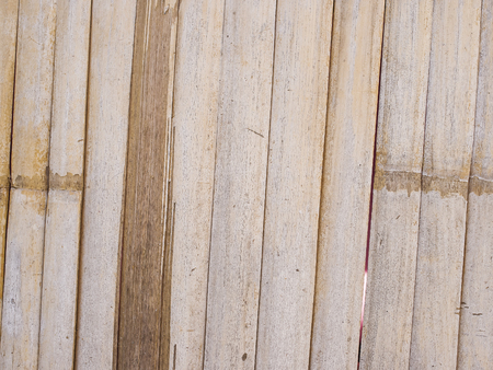Old bamboo wall background and texture.の写真素材
