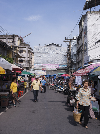 HADYAI, SONKHLA,THAILAND-JULY 20 : Street of Kimyong street market is very popular in southern of Thailand where Thai and Malaysian tourist always visit in Hadyai on July 20, 2016 in Sonkhla,Thailandのeditorial素材