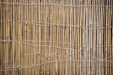 Detail of a Bamboo Fence.の写真素材
