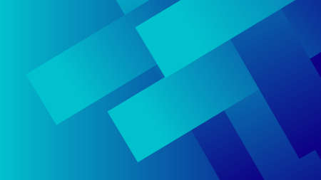 Modern simple abstract with square geometric background in the blend of dark blue and cyan gradient....