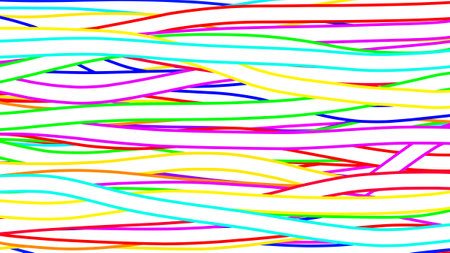 Beautiful abstract seamless colorful line fibre pattern background. Colorful line wave pattern. Colorful wallpaper. Presentation background design.の写真素材
