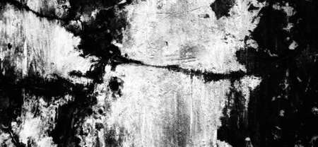 Abstract nature pattern silhouetto of wall with some crack, big dark spot, and brick line contour. Grunge background design. Available for text. Architecture background.の写真素材