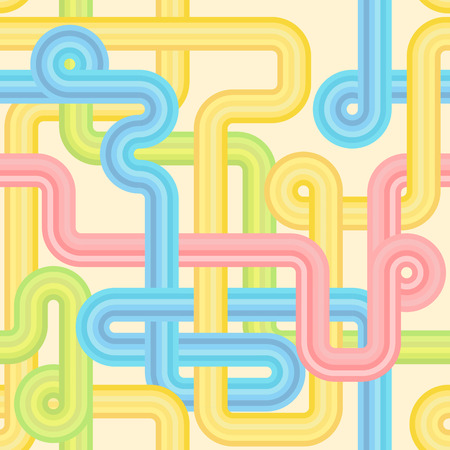 Vintage style seamless background in pastel colorsのイラスト素材