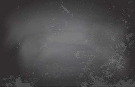 Vector illustration of an empty black chalkboard with tracesのイラスト素材