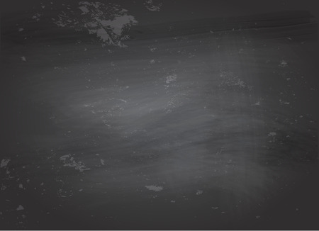 Vector illustration of an empty black chalkboard with tracesのイラスト素材