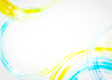 Abstract background with colorful circles and empty spaceのイラスト素材