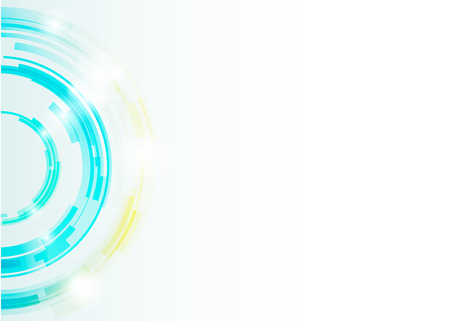 Abstract background with colorful circles and empty spaceのイラスト素材