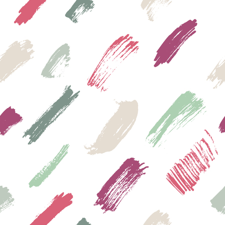 seamless thin brushstrokes pattern in bright colorsのイラスト素材