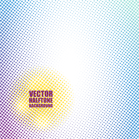 Vector abstract halftone background in blue and purpleのイラスト素材